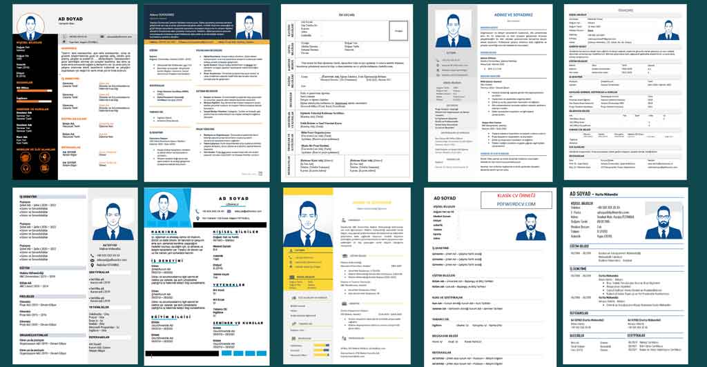 Ücretsiz İndirebileceğiniz 11 Word CV Örneği | PDF Word CV 11 Adet Word Özgeçmiş Şablonu